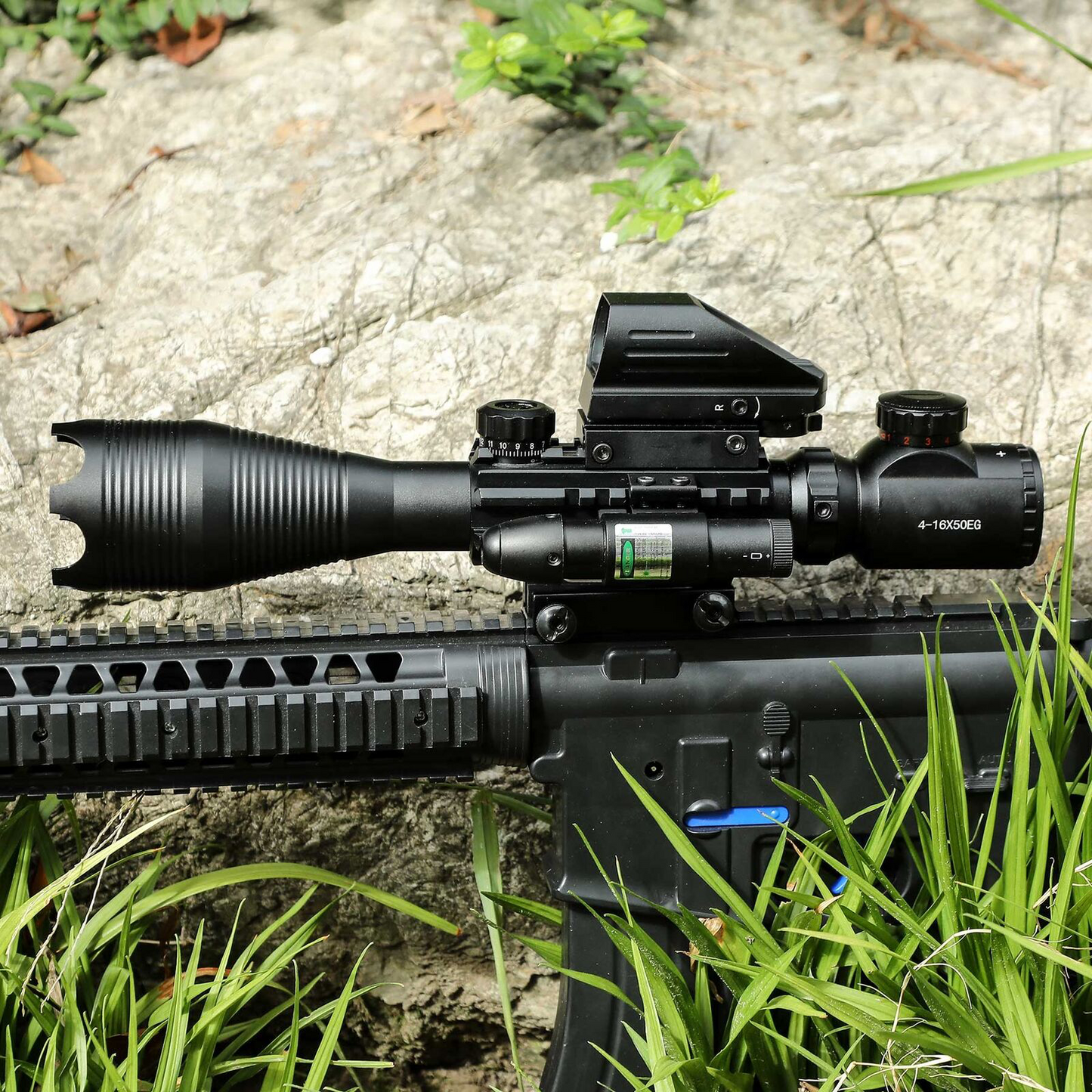TAC-1: 4-16x50 Illuminated Reticle Scope Package