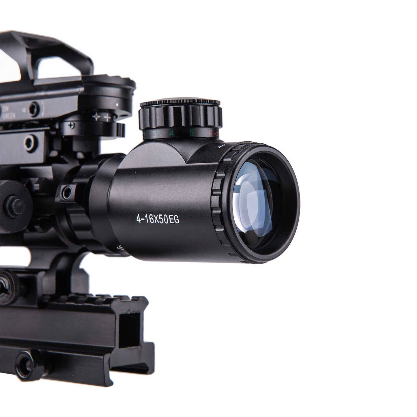 TAC-3: 4 Piece 4-16x50 Illuminated Reticle Scope Package