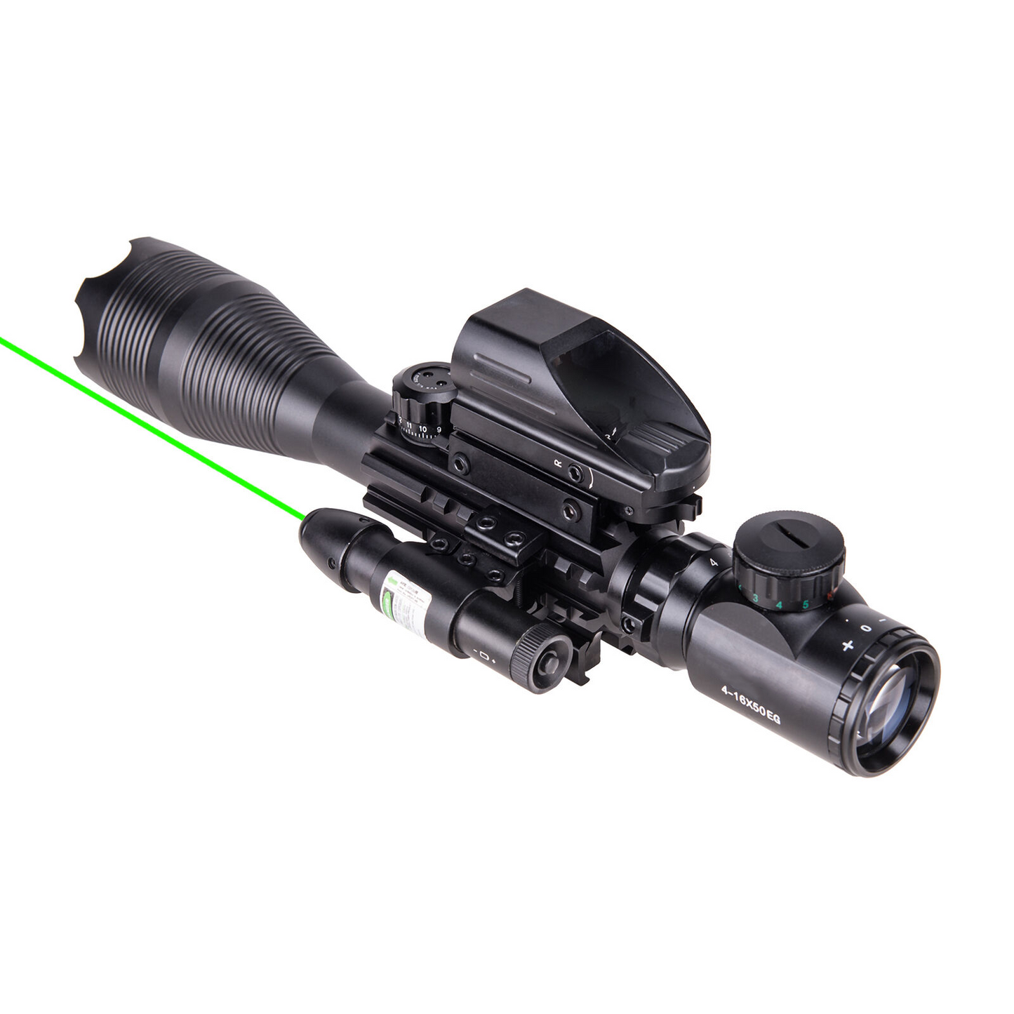 TAC-1: 4-16x50 Illuminated Reticle Scope Package