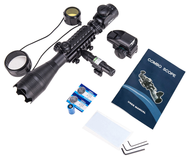 TAC-1: 4-16x50 Illuminated Reticle Scope Package