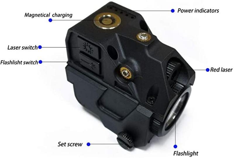 V2 Flashlight Laser Sight Magnetic Charging Flashlight Combo