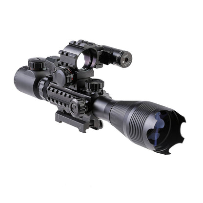 TAC-2: 4 Piece 4-16x50 Illuminated Reticle Scope Package