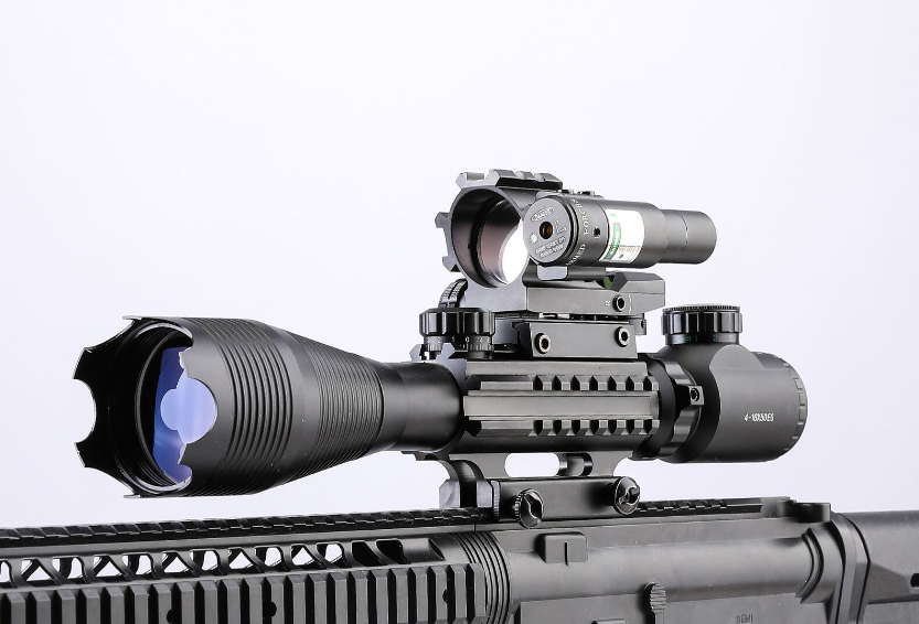 TAC-2: 4 Piece 4-16x50 Illuminated Reticle Scope Package