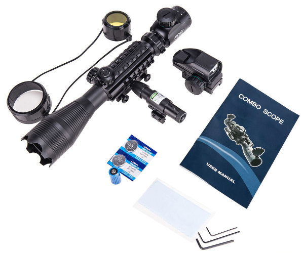 TAC-1:  4-16x50 Illuminated Reticle Scope Package